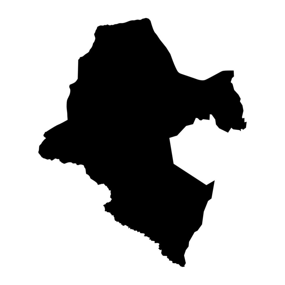Lol State map, administrative division of South Sudan. Vector illustration.