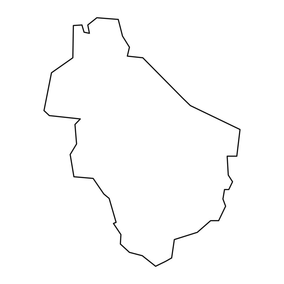 Amadi State map, administrative division of South Sudan. Vector illustration.