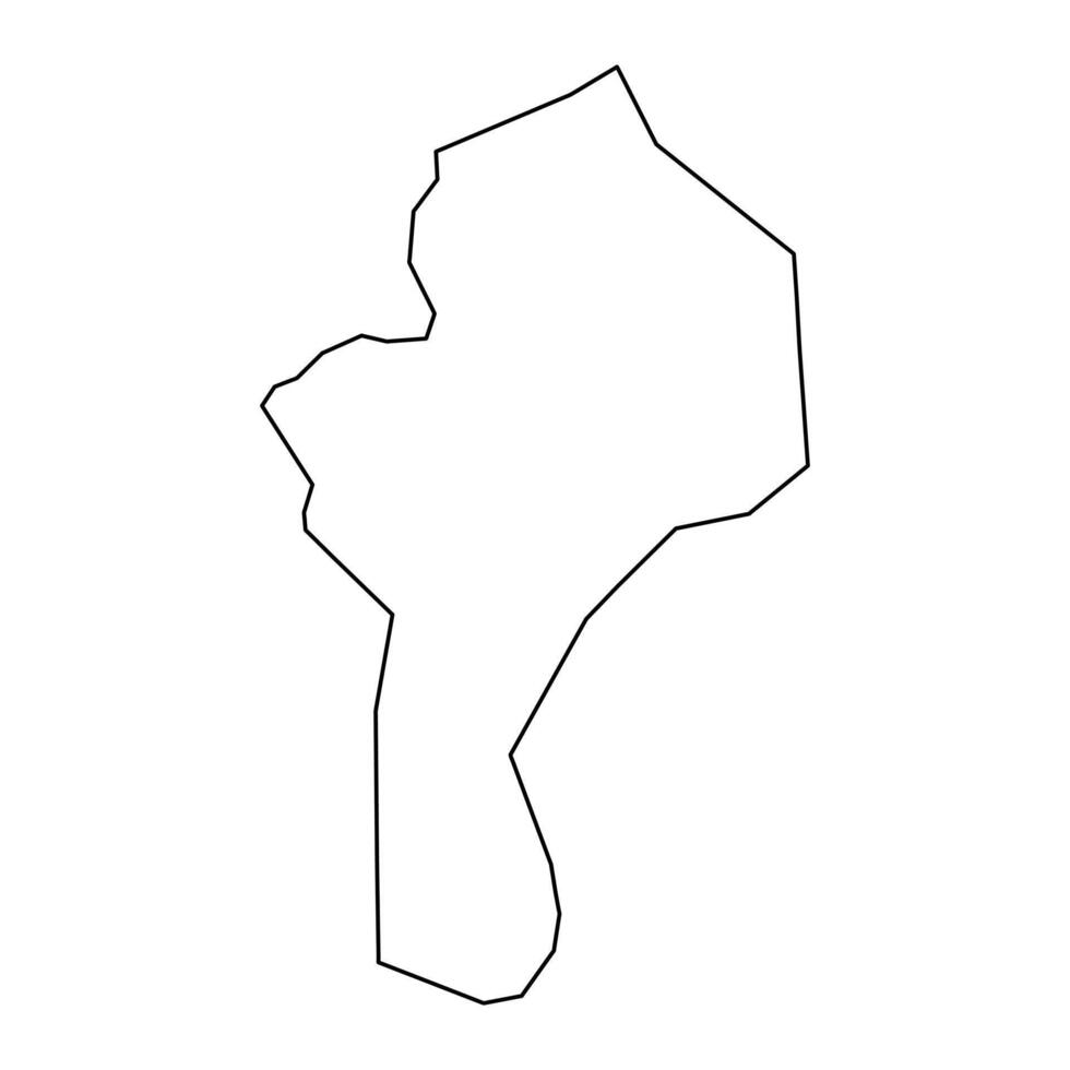 Tonj State map, administrative division of South Sudan. Vector illustration.