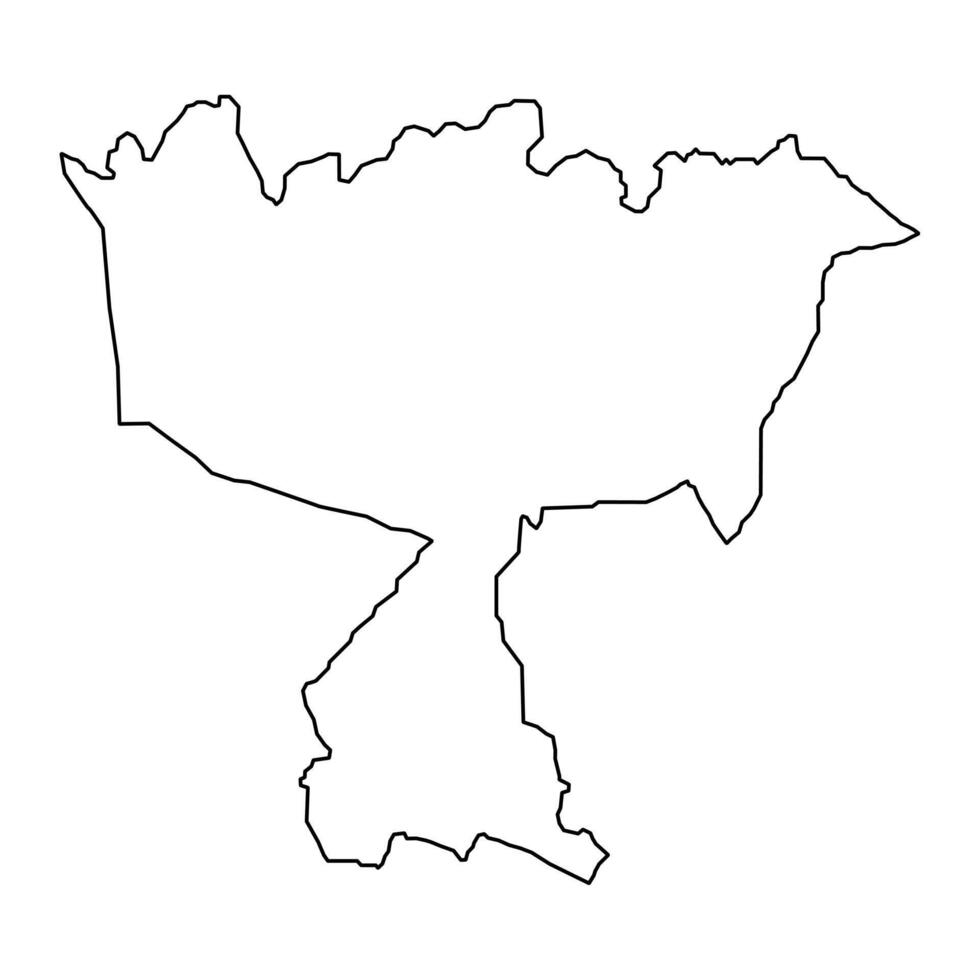Leasina County map, administrative division of American Samoa. Vector illustration.