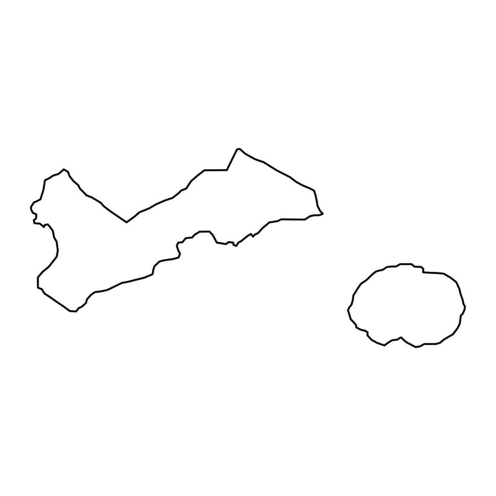 Saole County map, administrative division of American Samoa. Vector illustration.