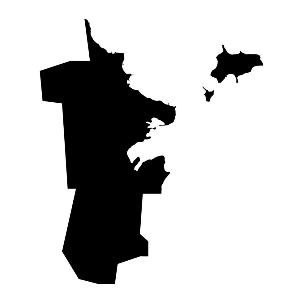 parroquia de Santo Jorge mapa, administrativo división de antigua y barbuda. vector