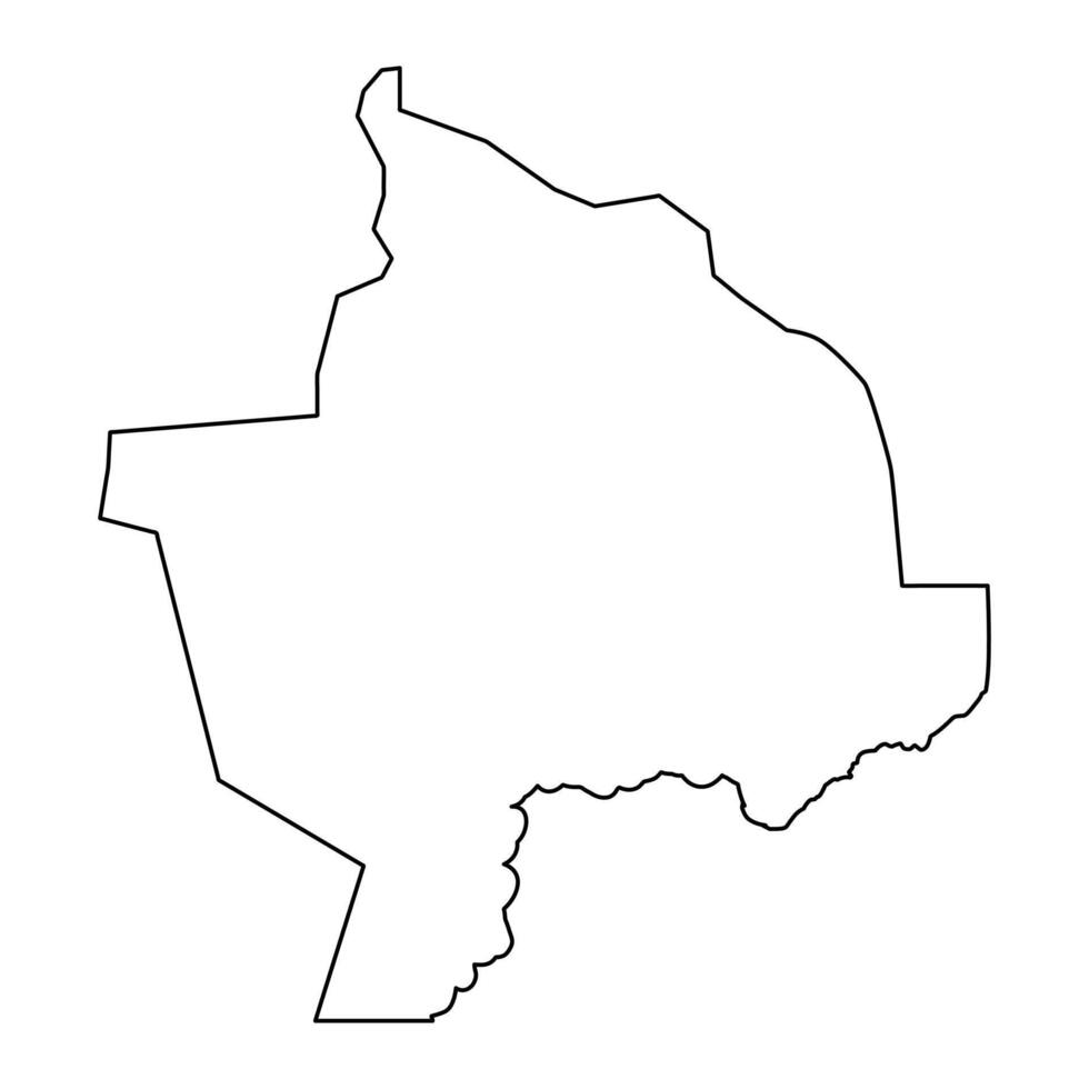 Latjoor State map, administrative division of South Sudan. Vector illustration.