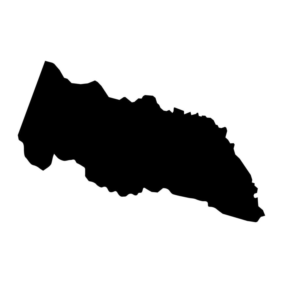Portland parroquia mapa, administrativo división de Jamaica. vector ilustración.