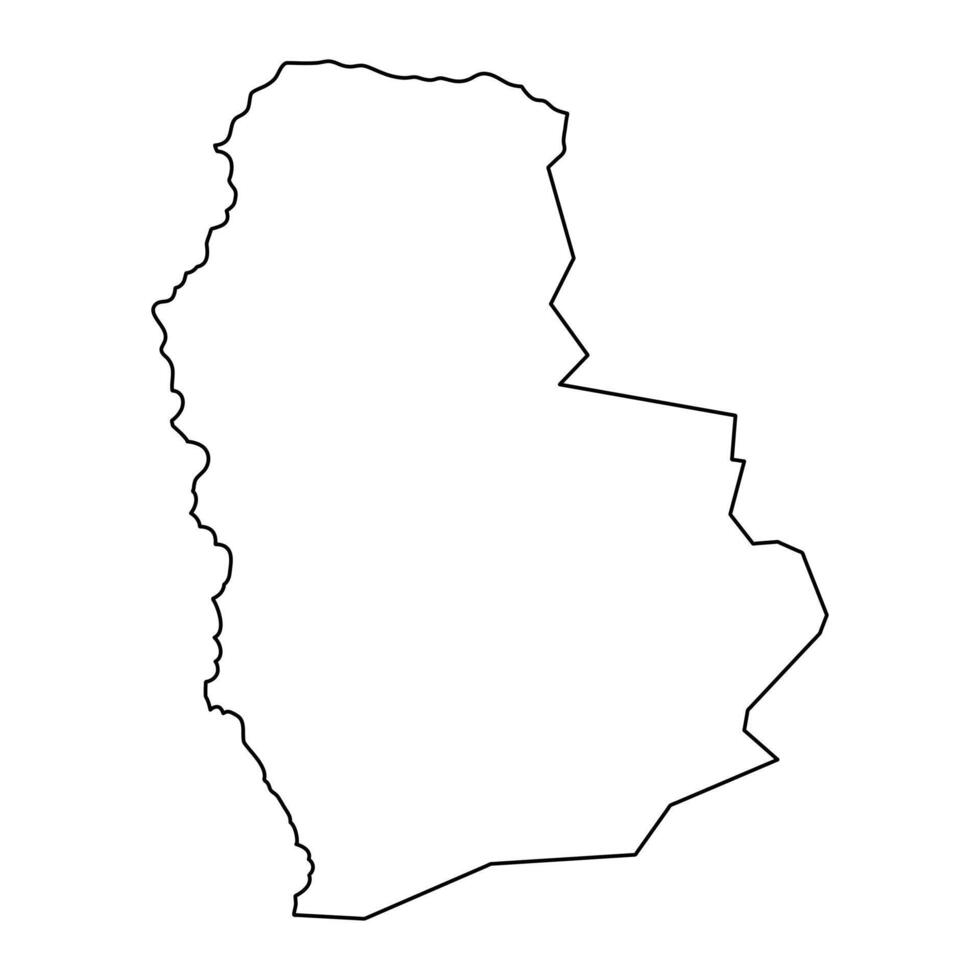 Fangak State map, administrative division of South Sudan. Vector illustration.