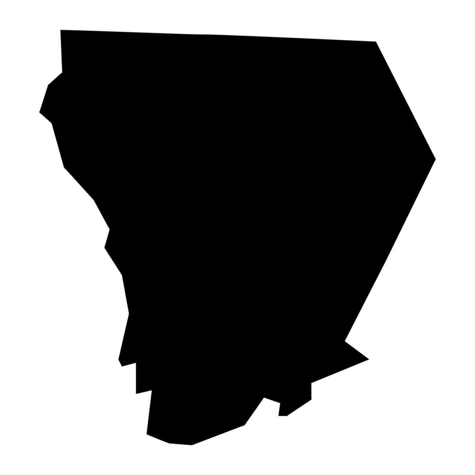 aweil este estado mapa, administrativo división de sur Sudán. vector ilustración.
