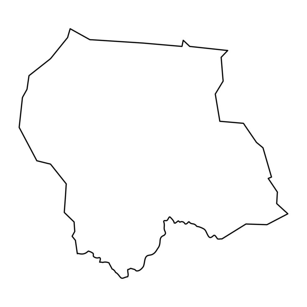 Maridí estado mapa, administrativo división de sur Sudán. vector ilustración.