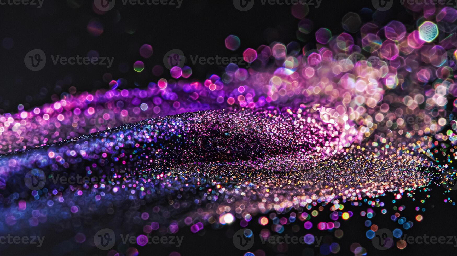 AI generated Beauty product and cosmetics texture, makeup shimmer glitter, blush eyeshadow powder as abstract luxury cosmetic background photo