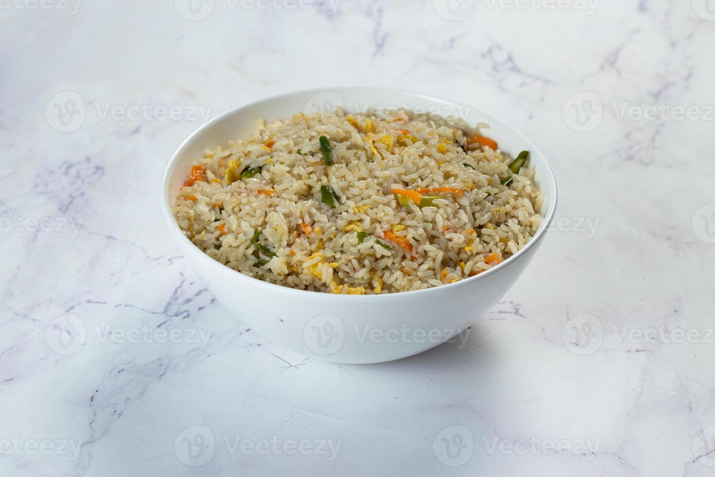 Egg Fried Rice served in a dish isolated on background side view of chinese food photo