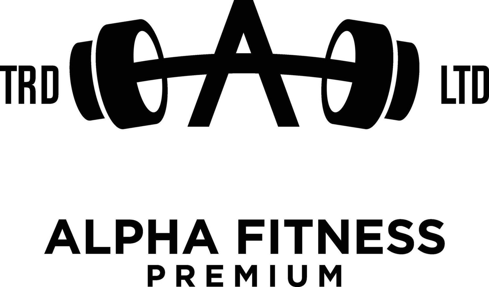 gimnasio aptitud letra un logo icono diseño vector