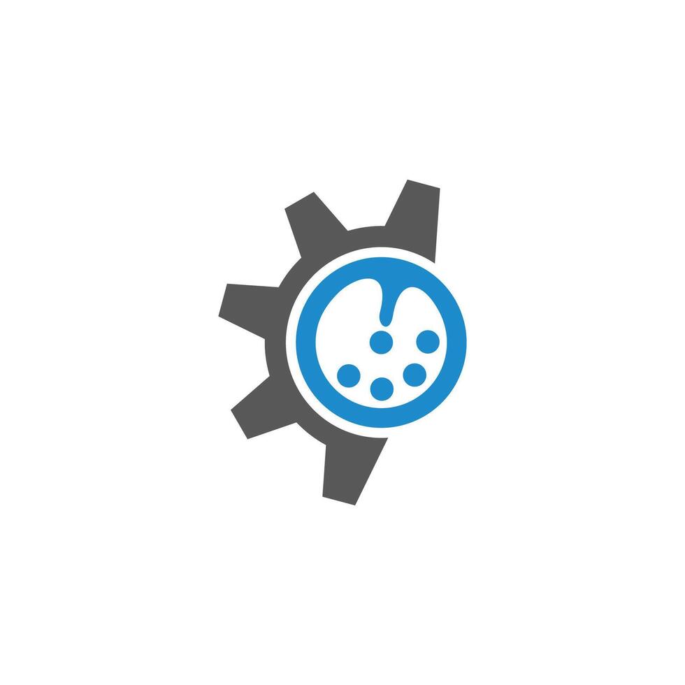 washing machine water bubble mechanic symbol logo vector