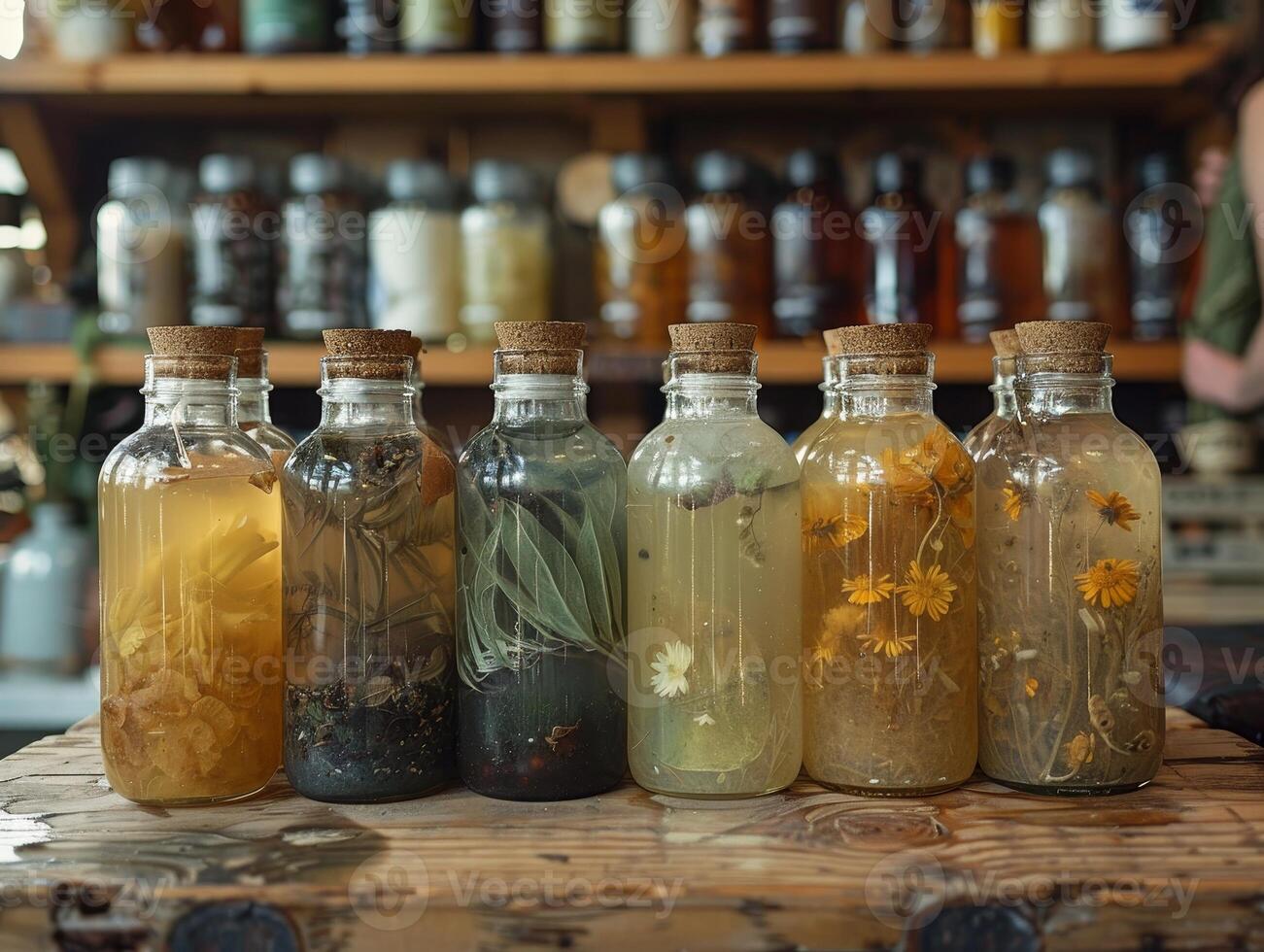 AI generated DIY workshop teaching how to make natural cleaning products, reducing reliance on chemicals and promoting a healthier living environment. photo