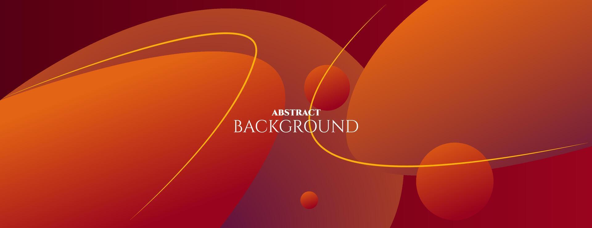 abstract orange and red fluid background with lines. vector illustration