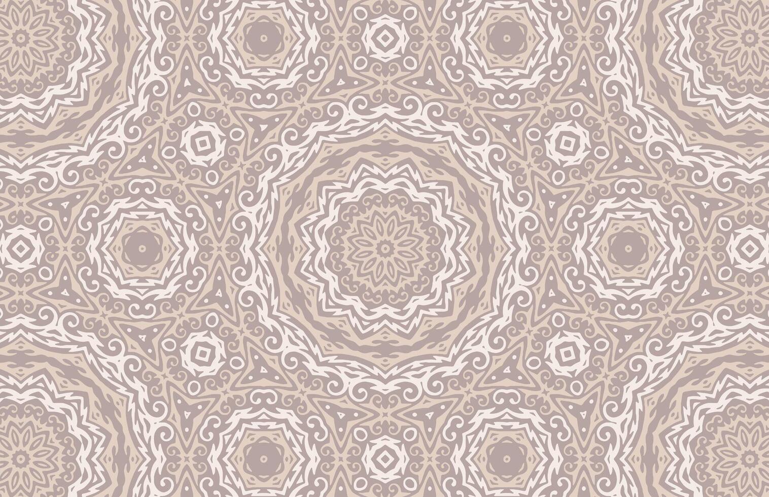 Brown floral royal design pattern vector