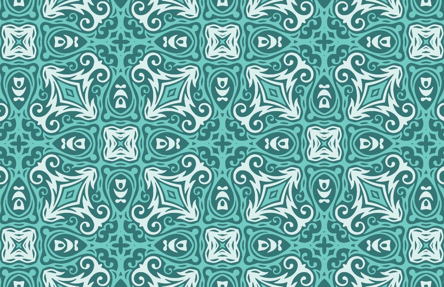 White and blue royal design pattern vector