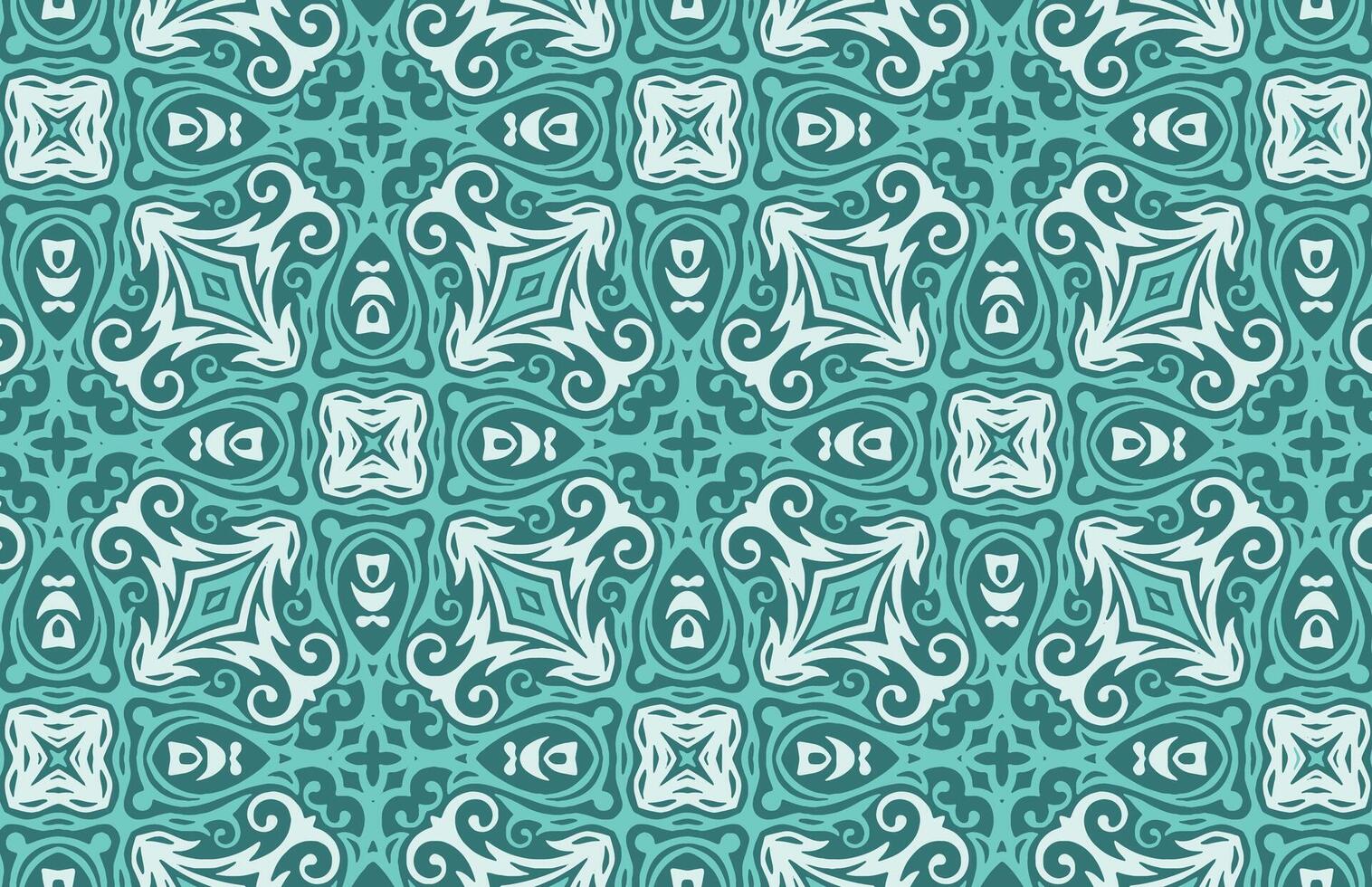 White and blue royal design pattern vector