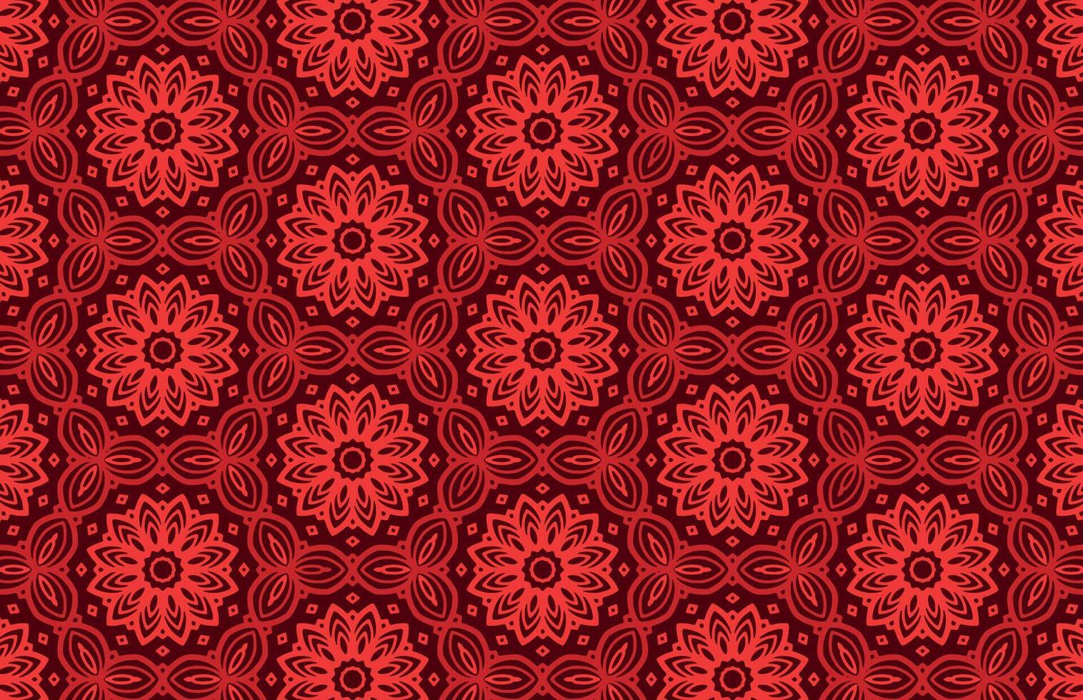 rojo floral diseño tela modelo vector