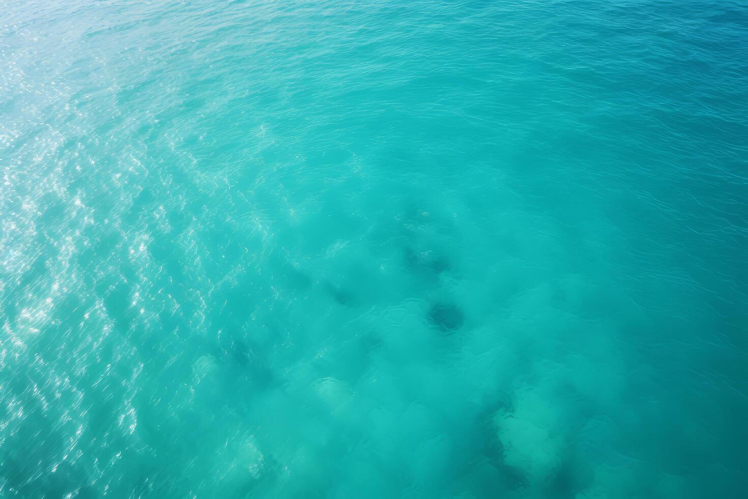 AI generated Aerial View of Rocky Coastline and Turquoise Waters of the Mediterranean Sea photo