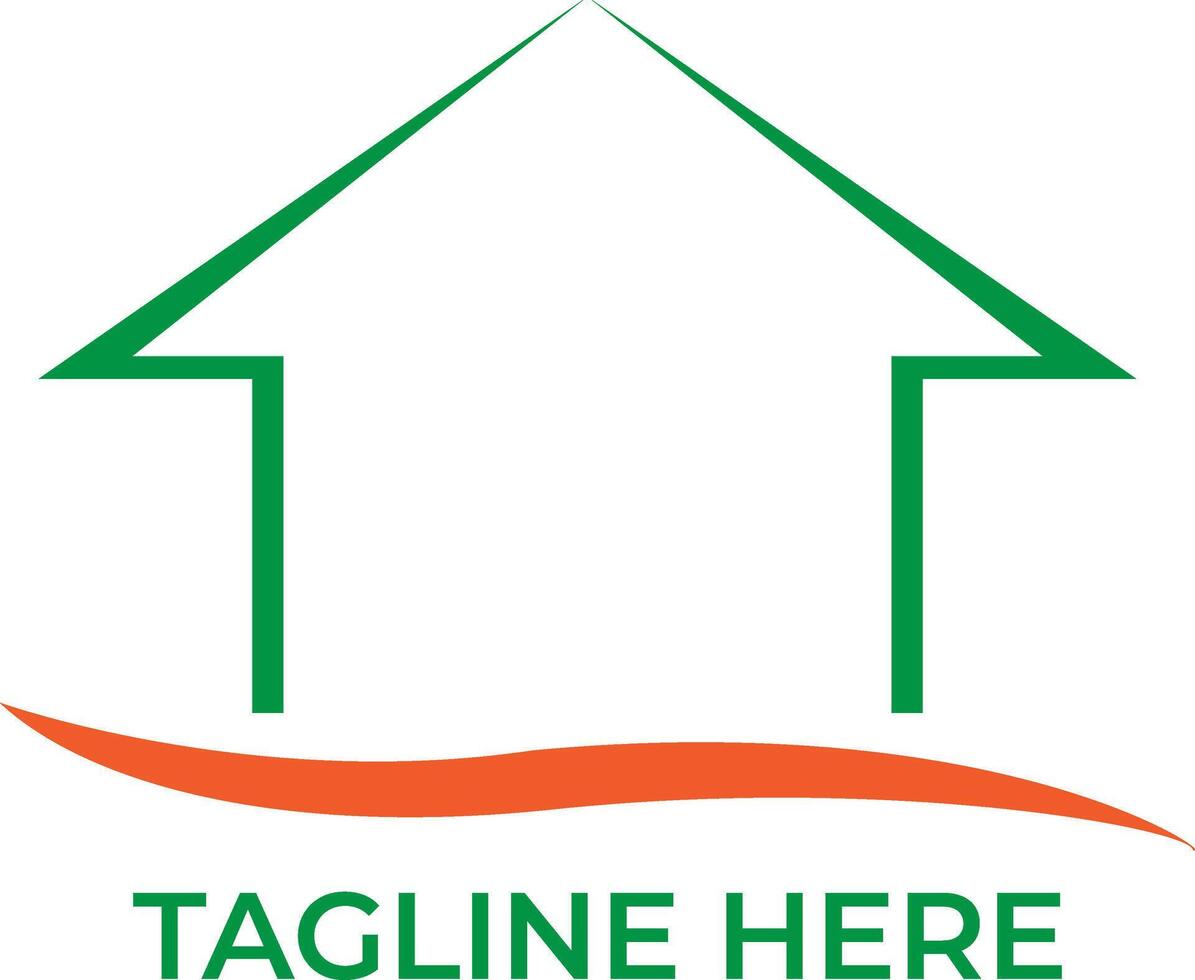 house land icon logo design vector