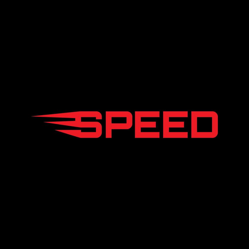 SPEED word moving icon design vector