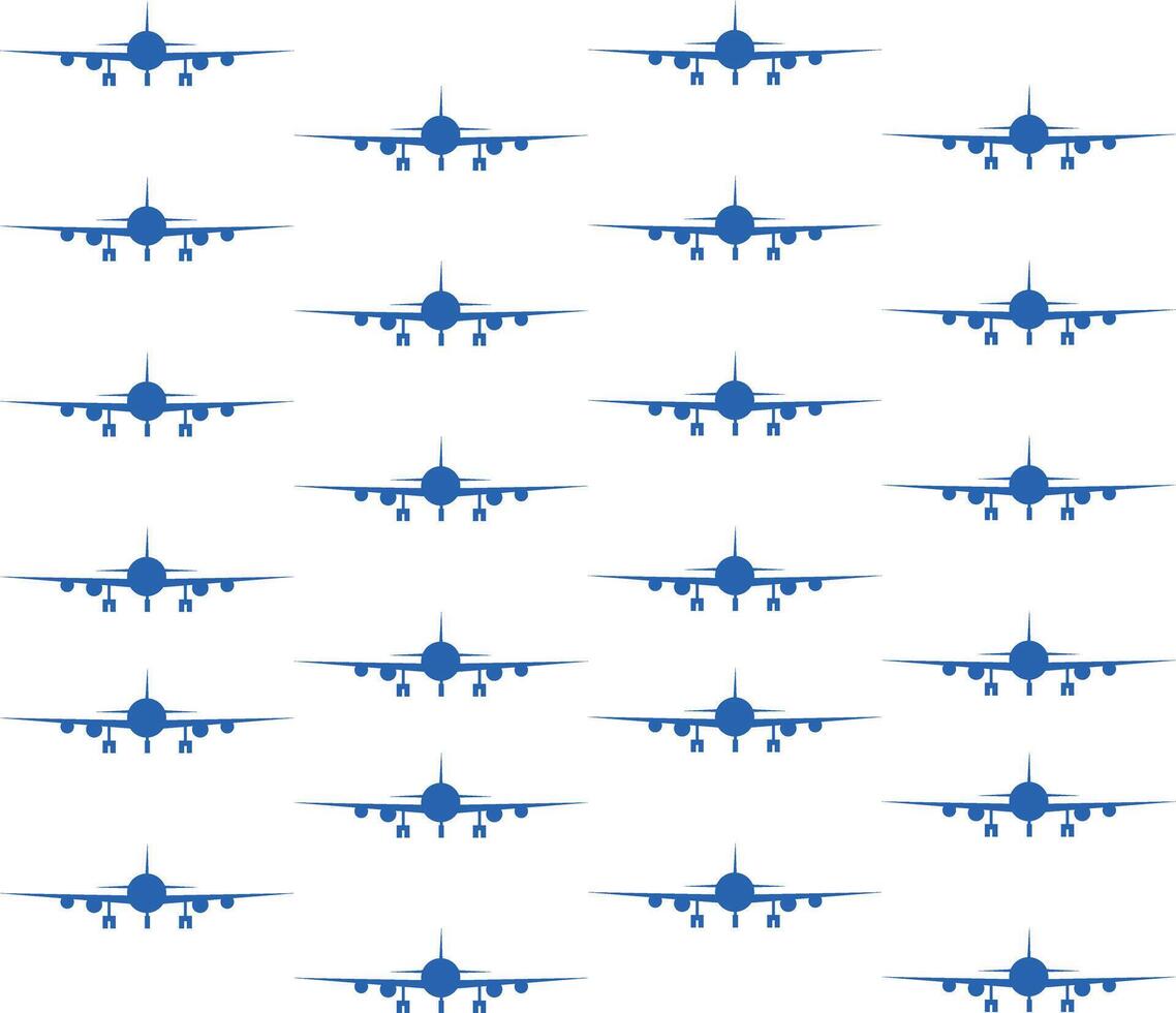 fly aero plane pattern background vector