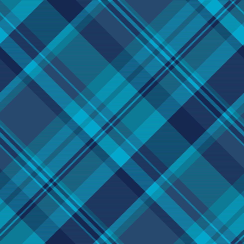 Purchase vector tartan background, primary seamless check fabric. Menswear pattern textile texture plaid in blue and cyan colors.