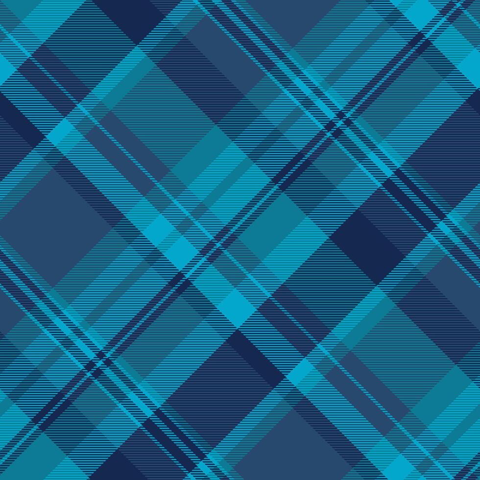 Purchase vector tartan background, primary seamless check fabric. Menswear pattern textile texture plaid in blue and cyan colors.