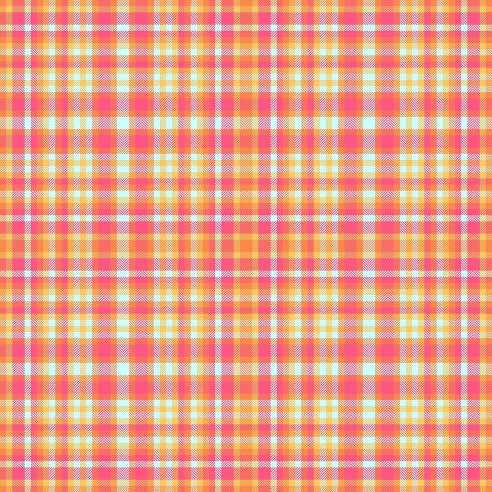Check seamless texture of background pattern vector with a fabric plaid tartan textile.