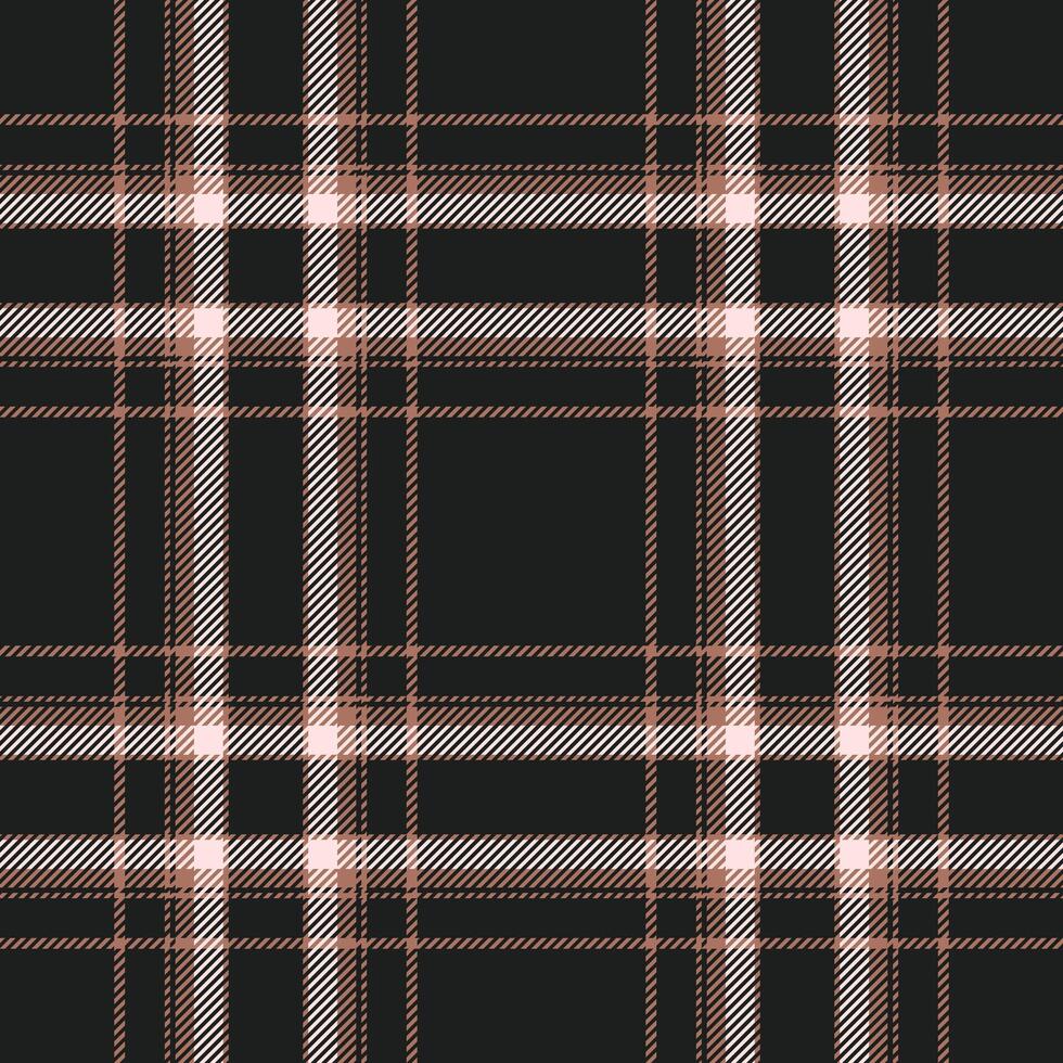 Plaid seamless pattern. Check fabric texture. Vector textile print.