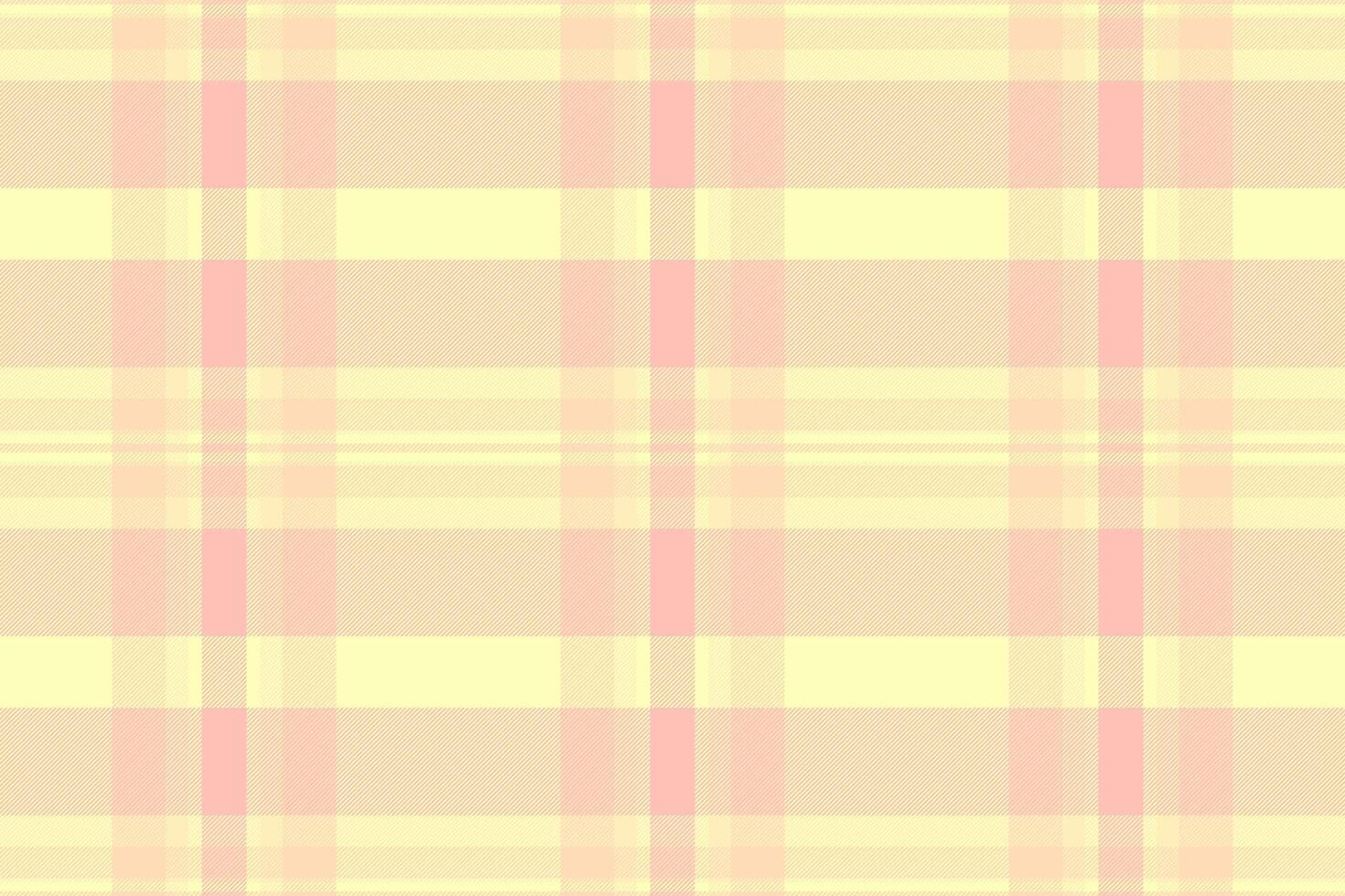 India pattern plaid fabric, nostalgia texture check vector. Spring textile tartan seamless background in light and peach puff colors. vector