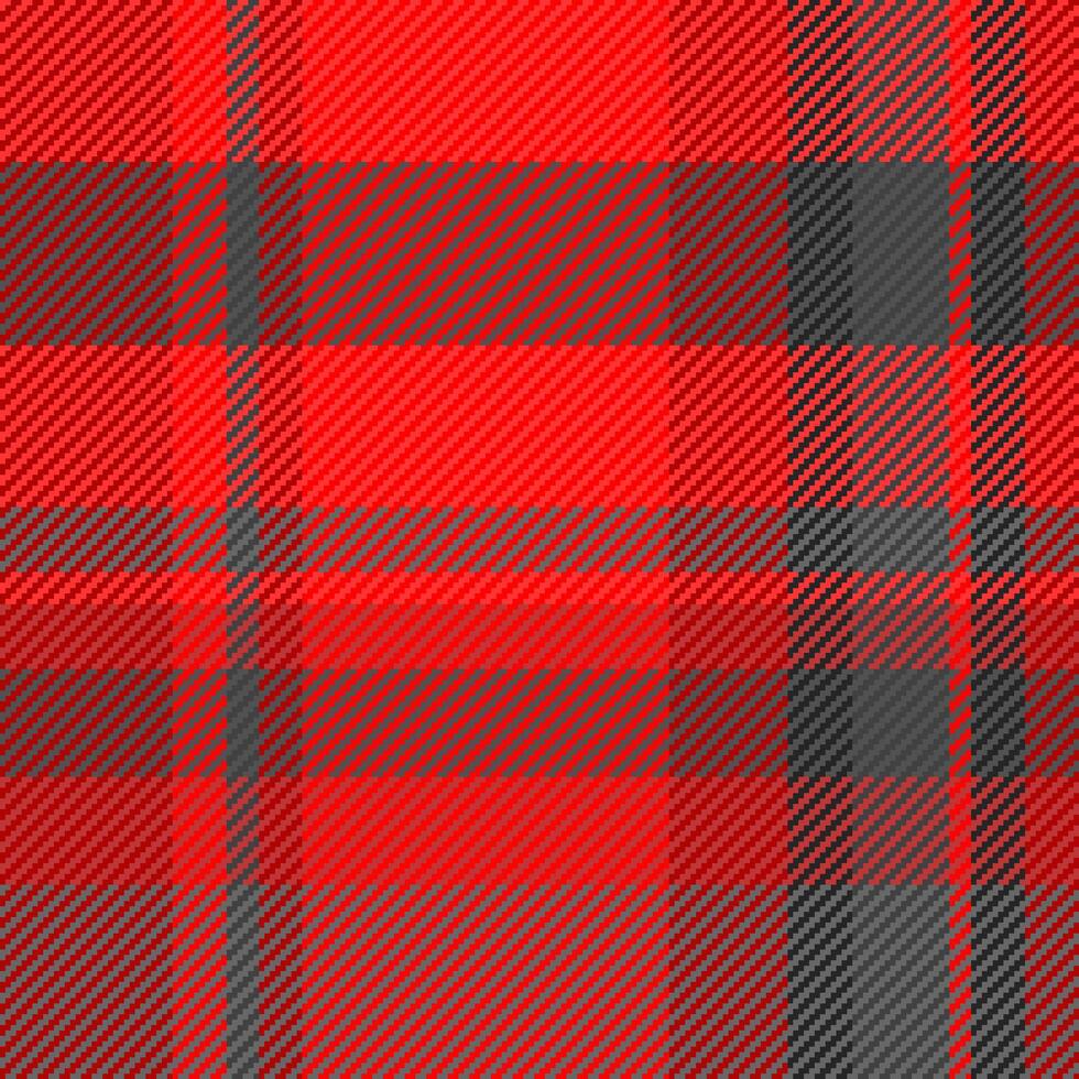 Seamless fabric background of tartan check texture with a vector plaid pattern textile.