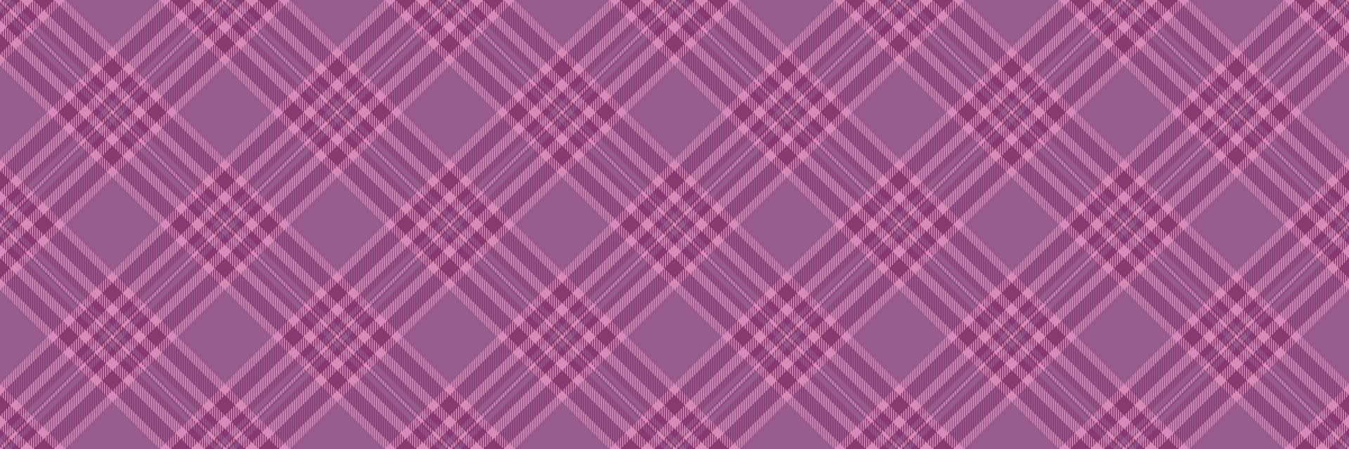 Folk texture background seamless, clothing textile fabric plaid. Vibrant vector pattern tartan check in pink color.
