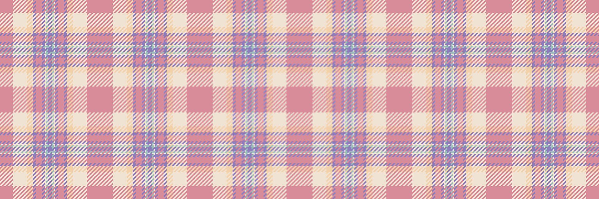 Effect vector pattern background, scottish seamless textile check. Printing tartan fabric texture plaid in red and light colors.