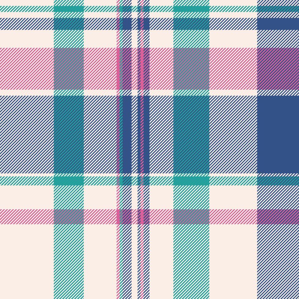 Textile design of textured plaid. Checkered fabric pattern swatch for shirt, dress, suit, wrapping paper print, invitation and gift card. vector