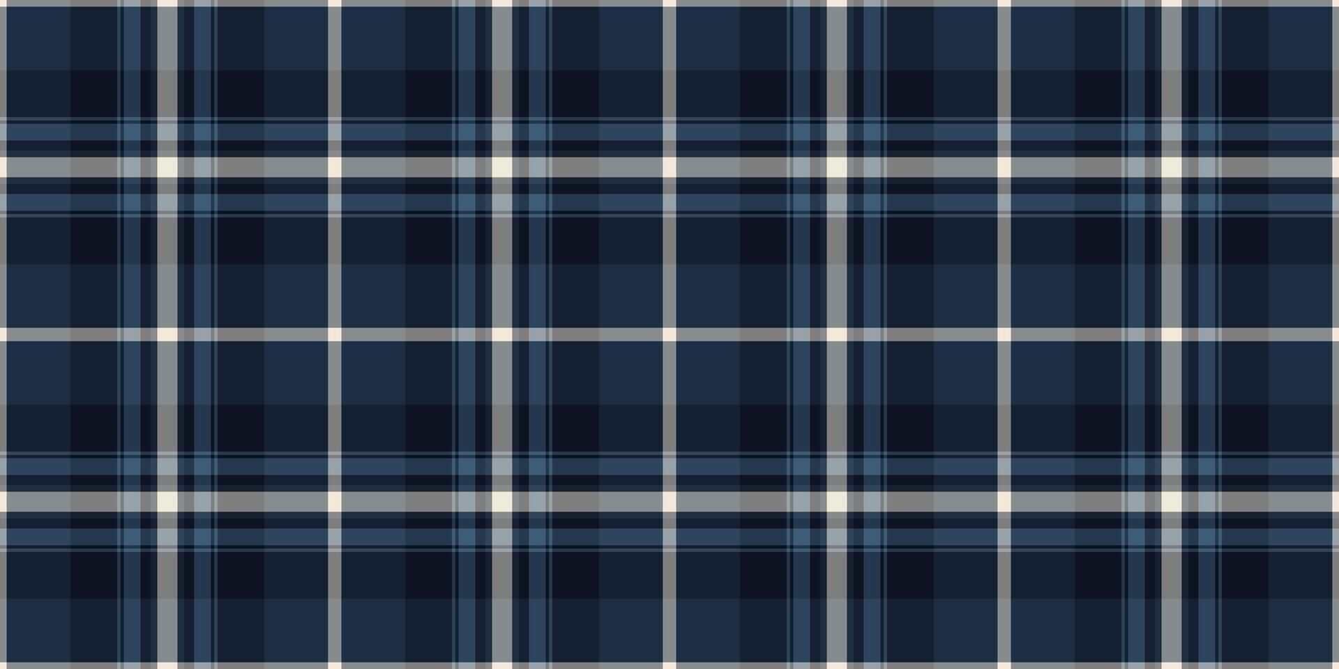 Scrap vector fabric check, net background textile pattern. Close-up tartan seamless plaid texture in dark and blue colors.