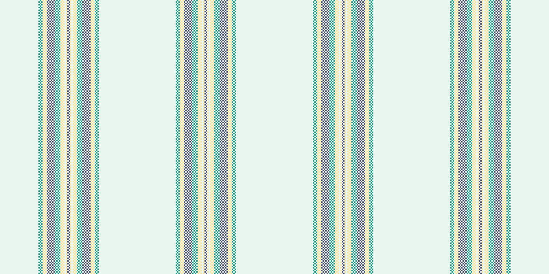 algodón textura líneas tela, margarita raya textil sin costura. delicado antecedentes modelo vector vertical en blanco y verde azulado colores.