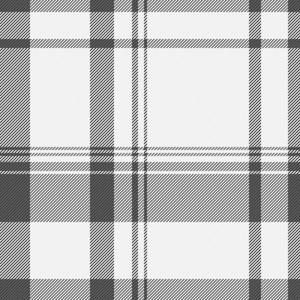 Guy plaid pattern texture, commerce fabric background textile. London tartan vector check seamless in white and grey colors.