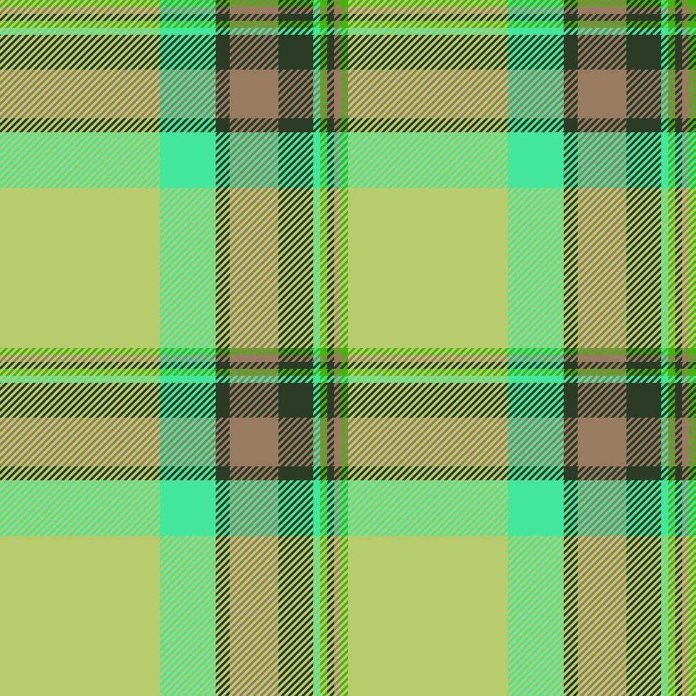 Flowing tartan texture check, material vector pattern plaid. Checker textile background seamless fabric in lime and mint colors.
