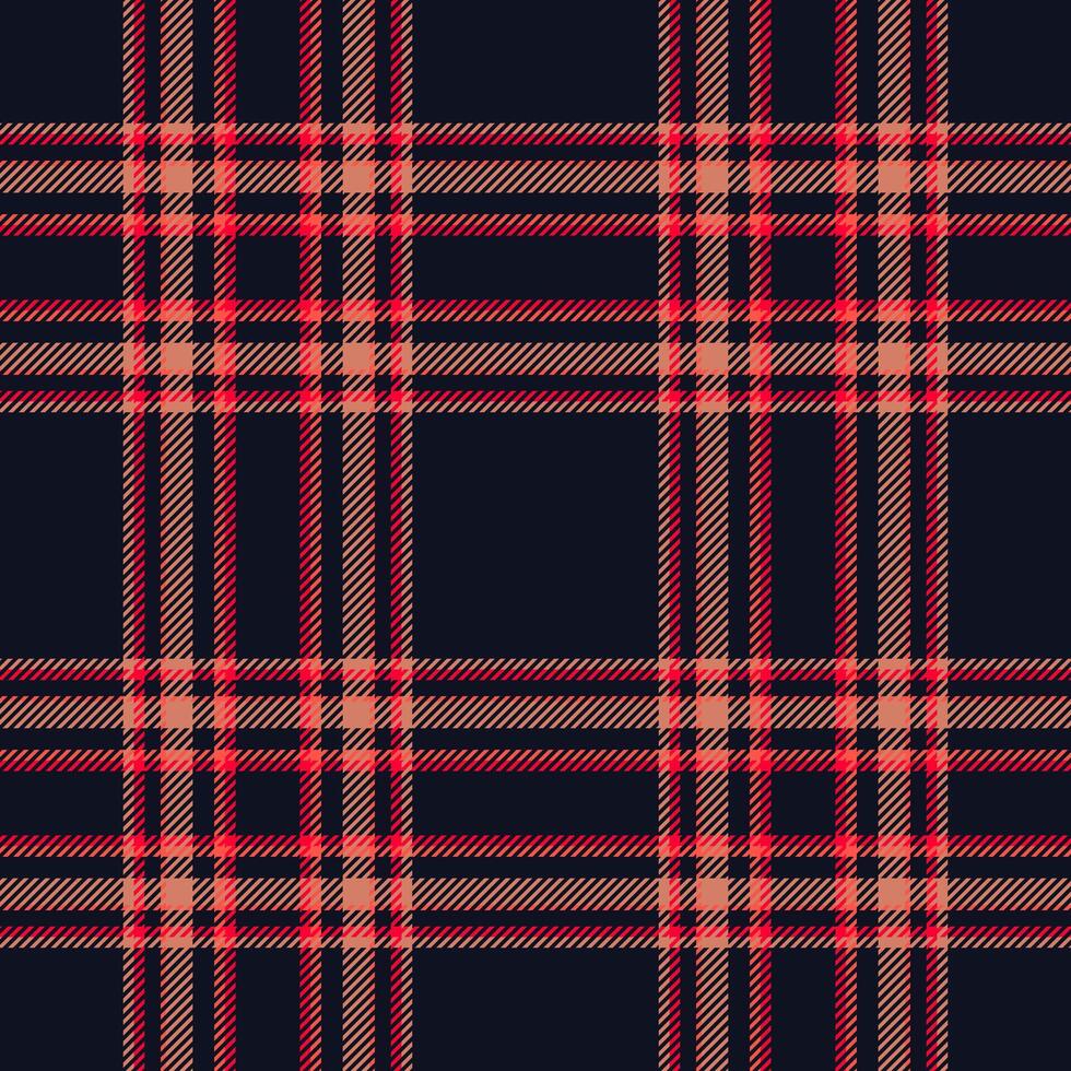 Plaid seamless pattern. Check fabric texture. Vector textile print.