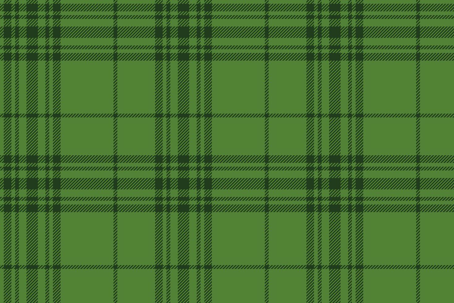 Plaid background, check seamless pattern in green. Vector fabric texture for textile print, wrapping paper, gift card or wallpaper.