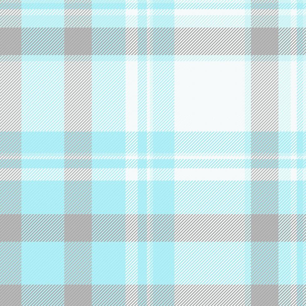 Perfection vector textile tartan, club pattern check texture. Worldwide background plaid fabric seamless in light and cyan colors.