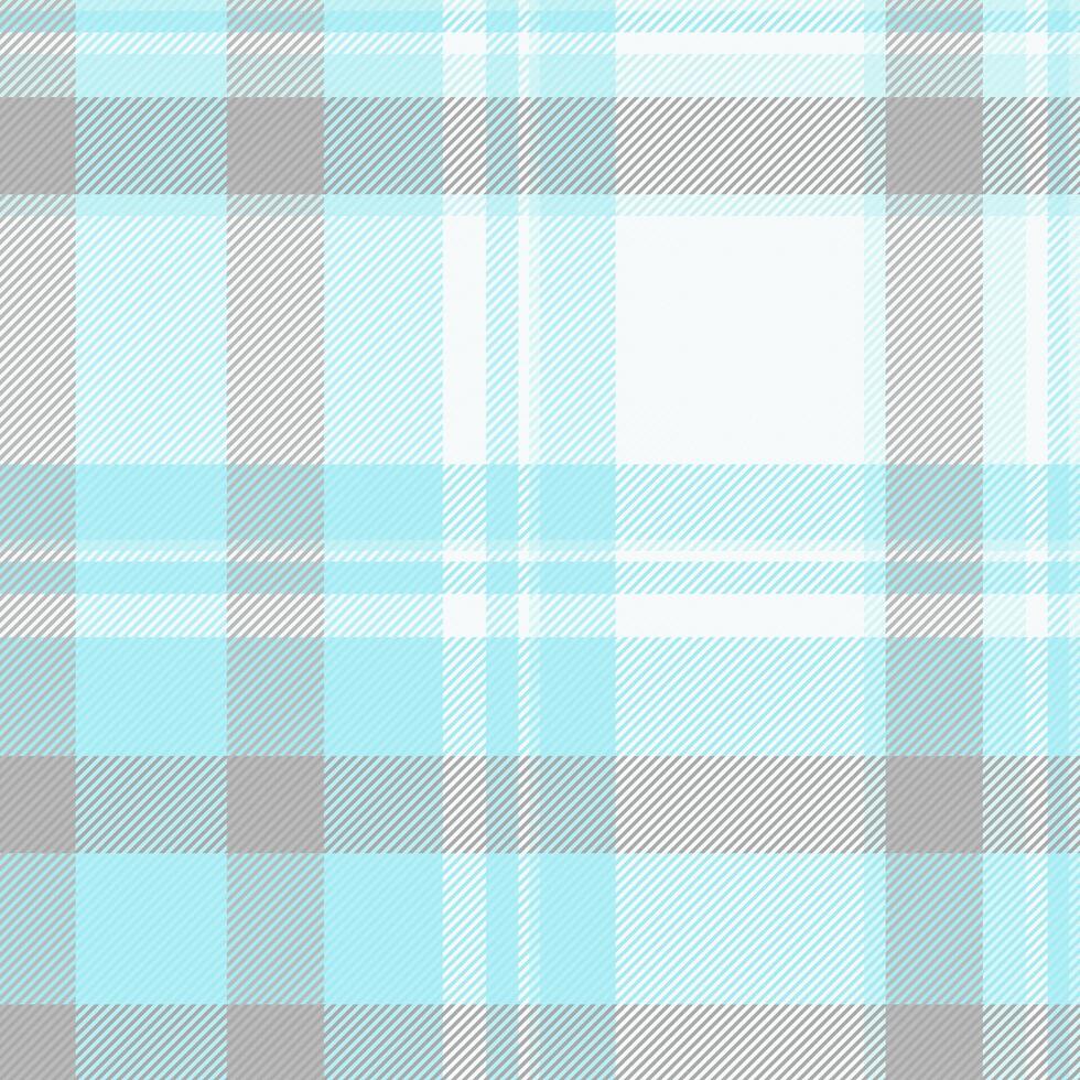 Perfection vector textile tartan, club pattern check texture. Worldwide background plaid fabric seamless in light and cyan colors.