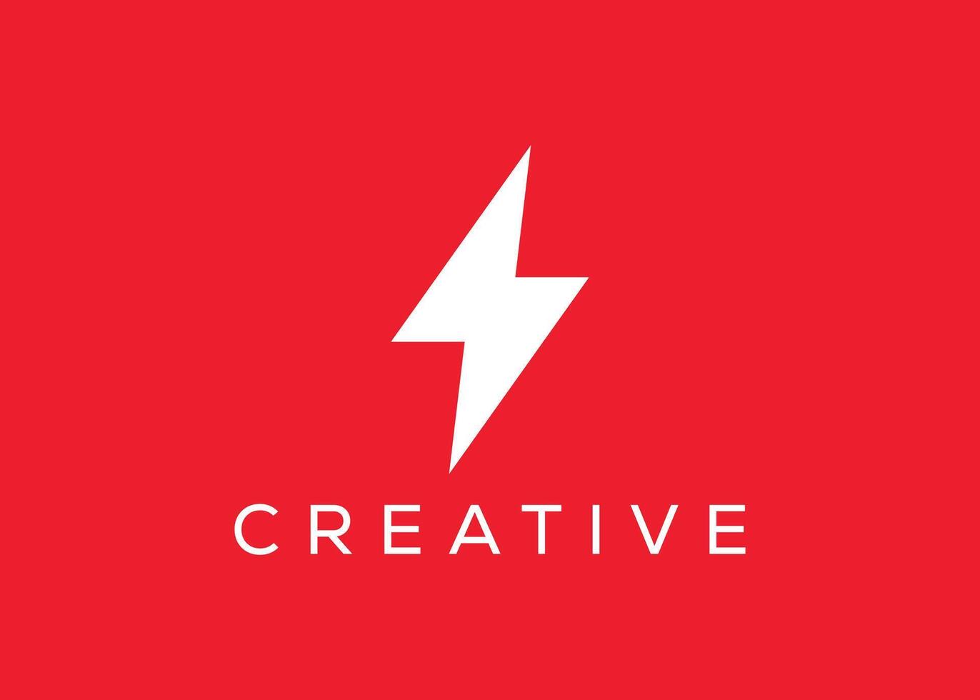 minimalista trueno tornillo vector logo diseño modelo. creativo moderno trueno logo