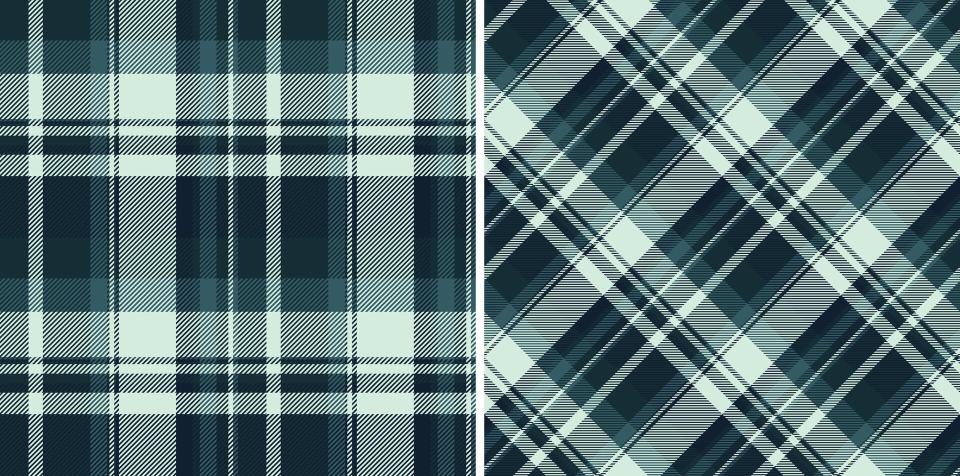 Check texture vector of tartan seamless fabric with a textile pattern plaid background. Set in sea colors for school uniform trends.