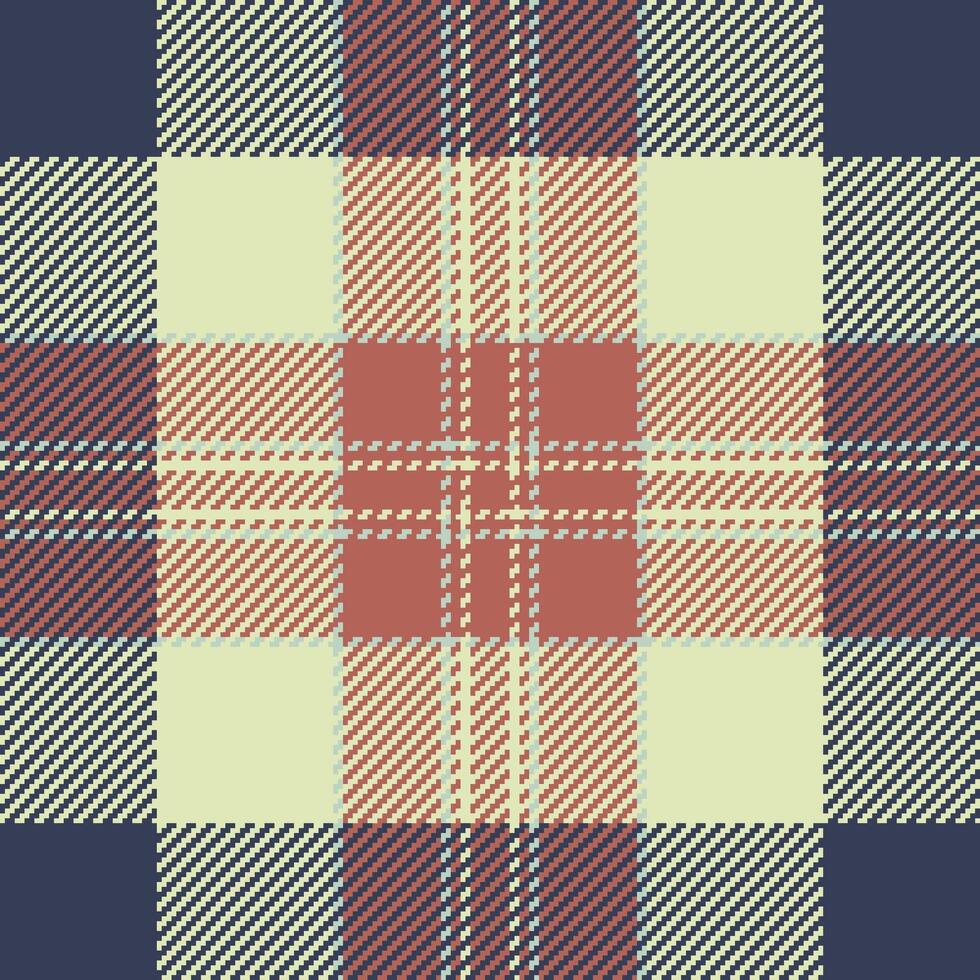 Textile design of textured plaid. Checkered fabric pattern swatch for shirt, dress, suit, wrapping paper print, invitation and gift card. vector