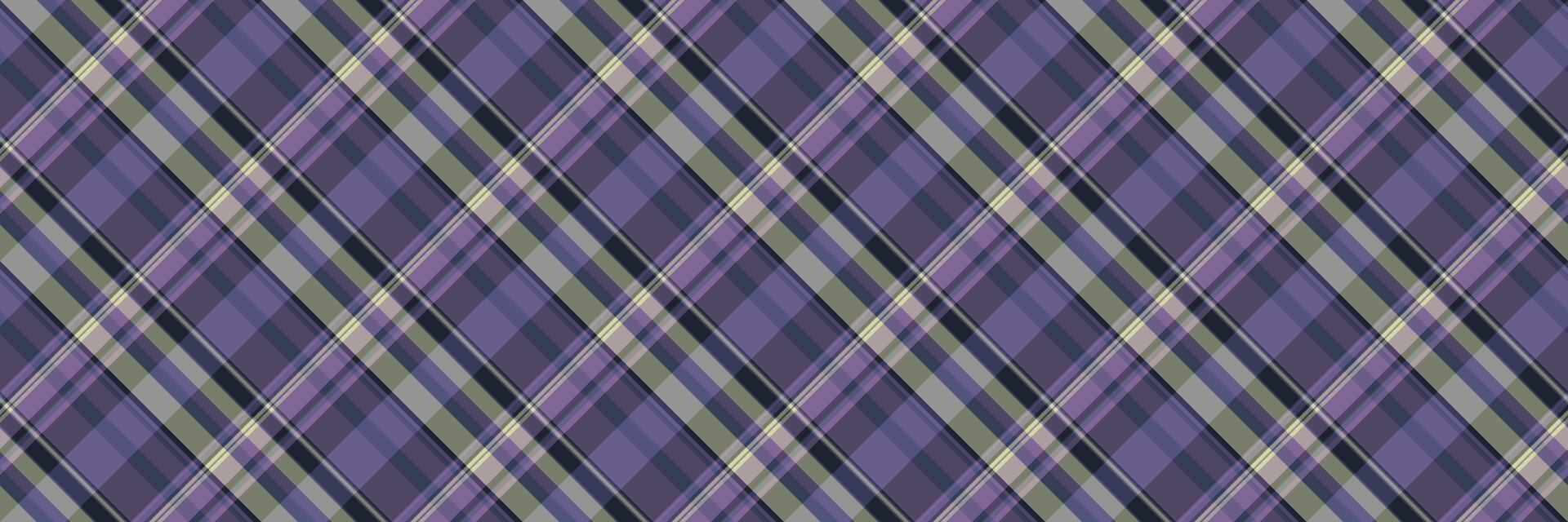Romance tartan seamless pattern, retro textile texture background. Page fabric vector check plaid in blue and pastel colors.