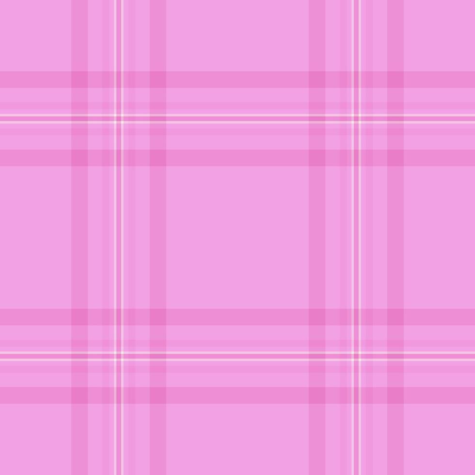Nostalgic vector tartan pattern, chinese new year background textile check. Magenta texture fabric plaid seamless in pink and light colors.