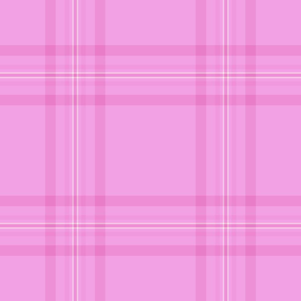 Nostalgic vector tartan pattern, chinese new year background textile check. Magenta texture fabric plaid seamless in pink and light colors.