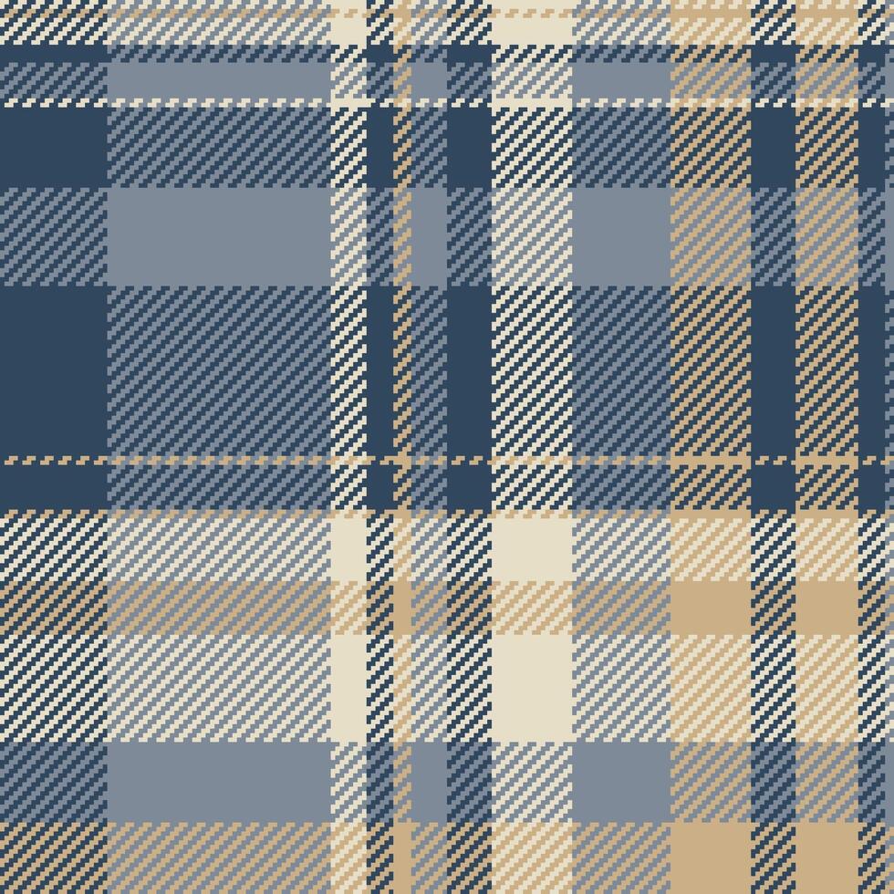 Pattern seamless background of check tartan vector with a plaid texture textile fabric.