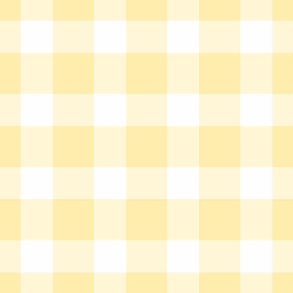 Form pattern texture check, simple tartan textile vector. Holiday background fabric seamless plaid in light goldenrod yellow and yellow colors. vector